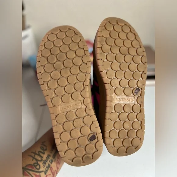 LUCKY STEP Women's Platform Sneakers Gum Sole Pink Retro Comfy Chunky US 7 - Picture 4 of 8